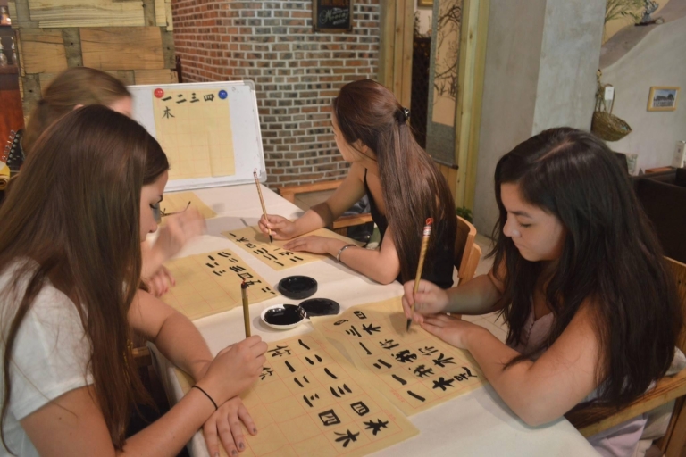 Beijing Wangfujing kalligrafieles in de buurt van de Verboden Stad2 uur kalligrafieles