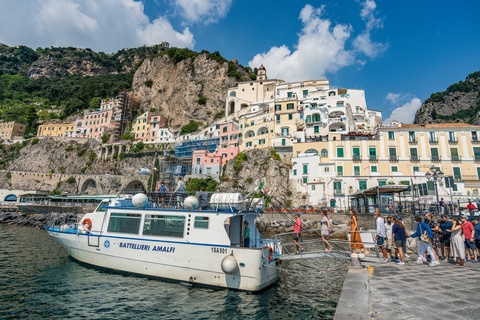 From Naples or Sorrento: Amalfi Coast Full-Day Trip Departure from Sorrento: Group Tour in English