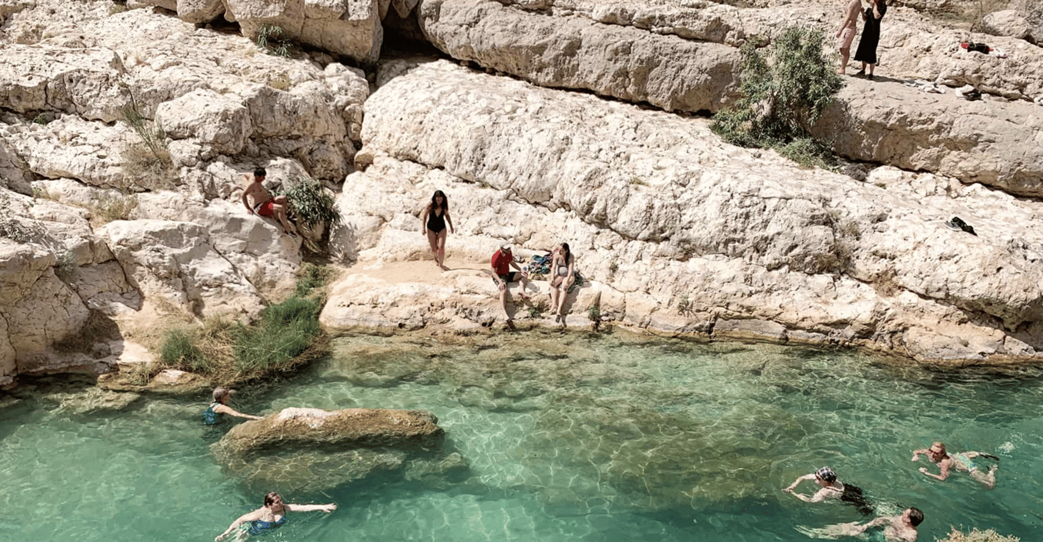 from muscat wadi shab and bimmah sinkhole tour