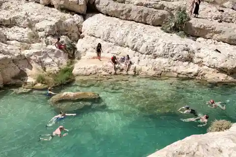 from muscat wadi shab and bimmah sinkhole tour