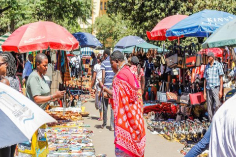 Nairobi: Compras no mercado Masai durante a escala no aeroporto