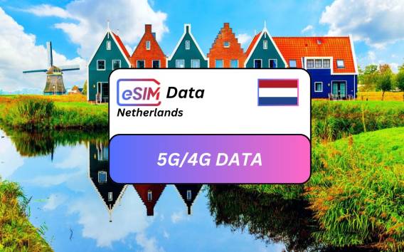 Von Volendam: Niederländischer eSIM-Touristen-Datentarif