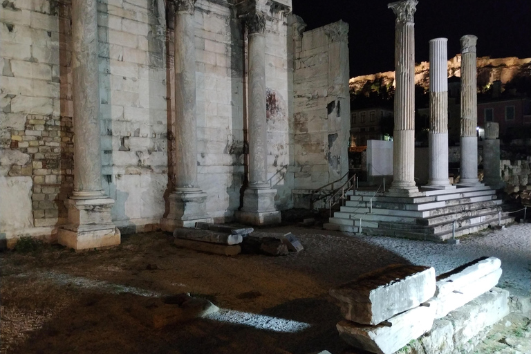 Athens at Night Enchanting Walking Tour and Dinner Delights