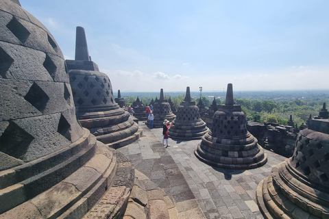 Yogyakarta : Borobudur structure climb and Prambanan temple Borobudur structure climb and Prambanan temple