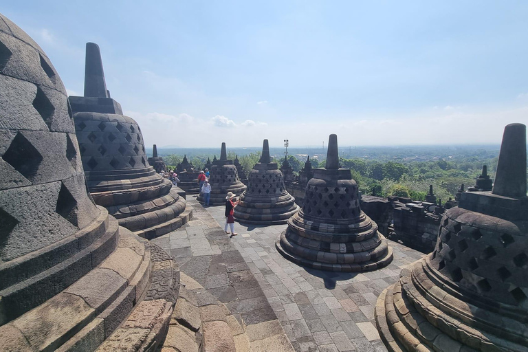 Yogyakarta : Borobudur structure climb and Prambanan temple Borobudur structure climb and Prambanan temple