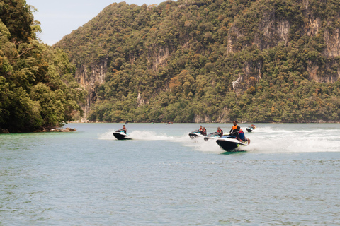 Pacchetto Ruby Jet Ski Tour Langkawi con video gratuito del dronePilota singolo (1 persona/scivolo)