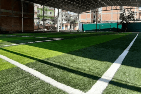 Local Football Game with Young Nepali Youths