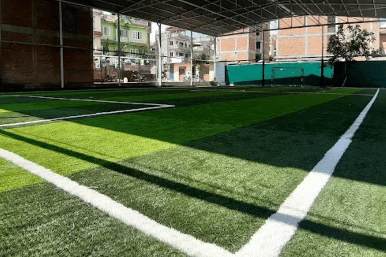 Local Football Game with Young Nepali Youths