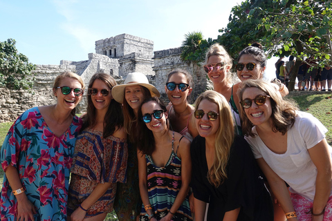 Tulum: Highlights tour with cenote & jungle village. German tour guide. Tulum highlights half-day option with pick-up available from Cancun area