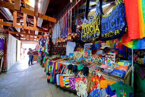 St. Lucia: Landausflug nach Castries City &amp; StrandpicknickSt. Lucia: Stadtrundfahrt durch Castries und Strandpicknick