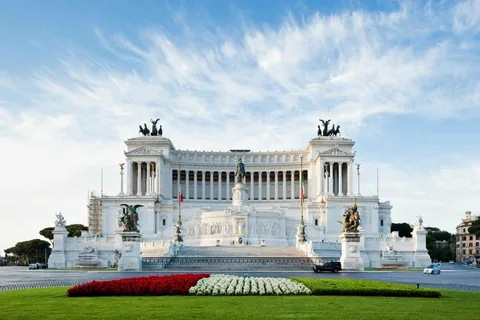 Roma: Vittoriano med takterrasse og Palazzo Venezia-vertskapets inngang