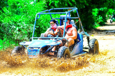 Punta Cana: Halbtagestour im Buggy und Strand CenotePunta Cana Highlights Tour Doppelter Buggy-Ausflug mit Hotel