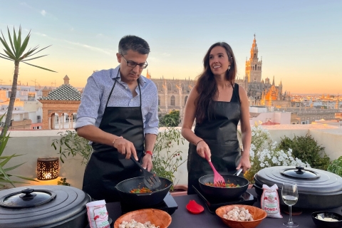 Sevilla: Lernen Sie, Paella mit Blick auf die Kathedrale zu kochen