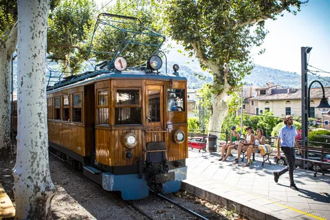 Fra Alcúdia: Halvdagstur med tog og sporvogn til Soller