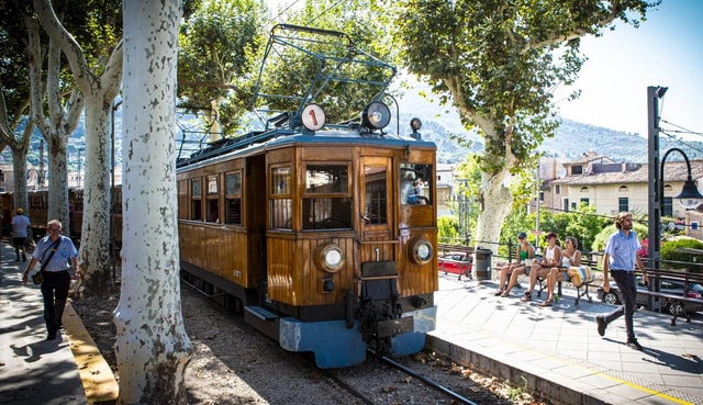 From Alcúdia: Soller Train and Tram Half Day Tour