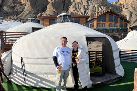 Terelj: Premium Mongolian Ger (Yurt) Overnight Experience Chinggis Khaan Statue + Ger