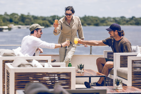Victoria Falls: Zambezi River Sunset Cruise Signature Deck