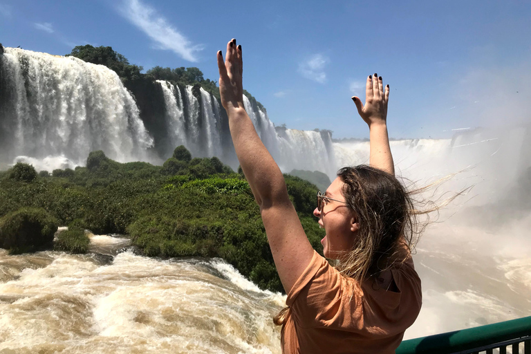 Iguassu Falls (brasilianska sidan) med valfri båttur