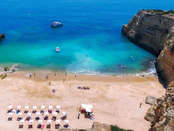 Albufeira: Cruzeiro turístico com churrasco na praia e bar aberto