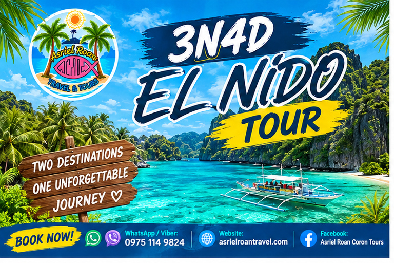 From Coron: El Nido 3-Night Tour with Island Hopping