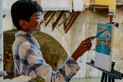 Florenz: Malen &amp; Wein mit Blick auf die Ponte Vecchio