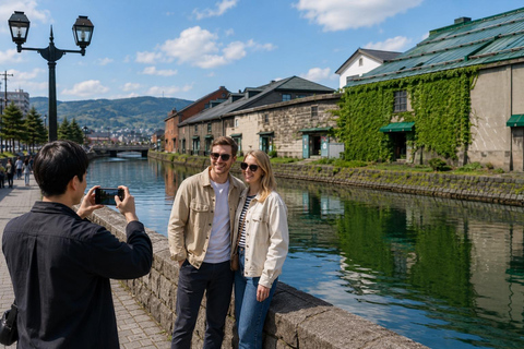 Sapporo: Otaru Canal Private Walking Tour with Photos