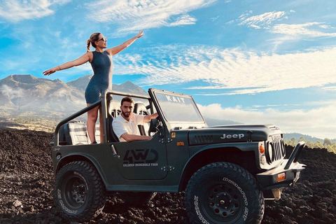 Bali: Shared Mount Batur Sunrise Jeep Tour with Hot Springs Shared Jeep Tour Only (Hotel Transfer)