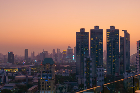 Bangkok: Mojjo Rooftop Lounge &amp; Bar - pakiet z jedzeniem i napojamiMojjo 3 dania z koktajlem Free Flow Mocktail