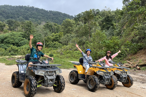 Aventure en quad hors route et en tyrolienne à Phuket