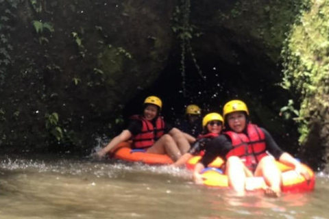 Ubud: Rice Terrace Swing, Cave Tubing, Sky Bike & Zipline Double ATV + Swing + Tubing + Sky Bike + Zipline - wTransfer