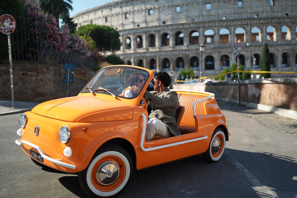 Rom: Tour im Fiat 500 Cabrio in Rom mit Fotoshooting Rom: Tour im Fiat ...