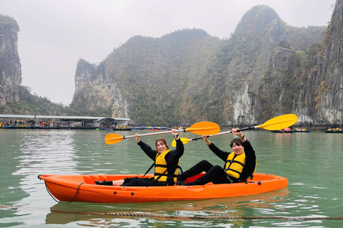 Hanoi: Ha Long Bay Day Cruise with Lunch, Cave & Kayaking Pick up in Hanoi old quarter