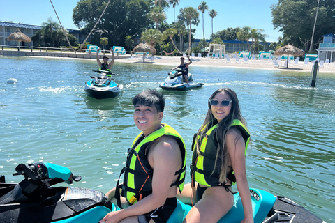 St. Pete: Guided Jet Ski Tour with Island Hopping
