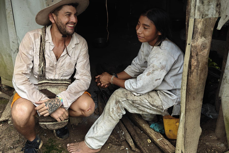 Minca : soirée autour d'un feu de camp, cérémonie du cacao indigène et musique Wiwa