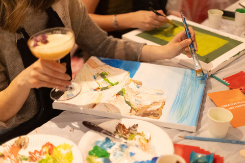 Sip & Paint Team Event Abstract Painting in Cologne