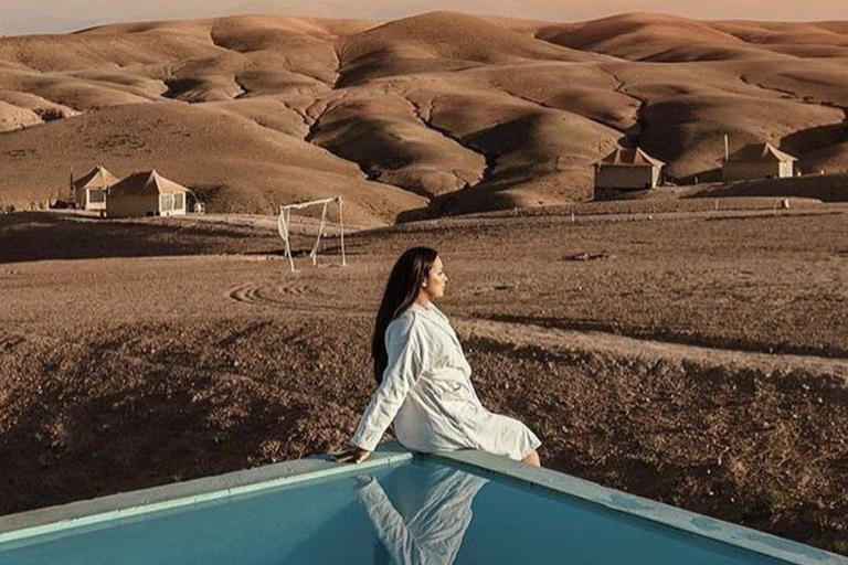 Luxury Agafay: Pool, Quad & Moroccan Lunch Desert Escape Fun lunch