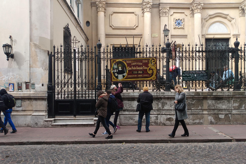 Aula de Arte Fileteado em pequenos grupos e excursão a pé em San Telmo