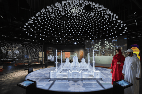 From Dubai: Abu Dhabi Grand Mosque With Light &amp; Peace MuseumSunset Shared Tour