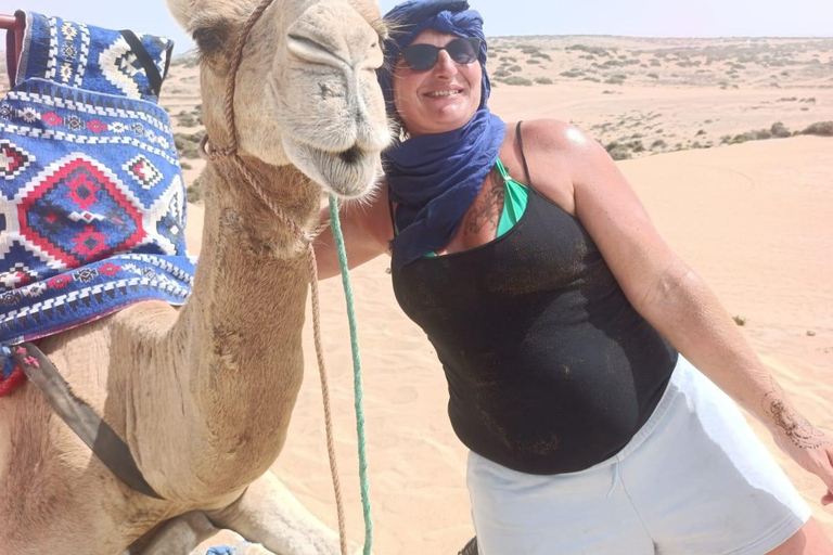 Agadir: Taghazout, Aghroud Village & Timlalin Desert Tour