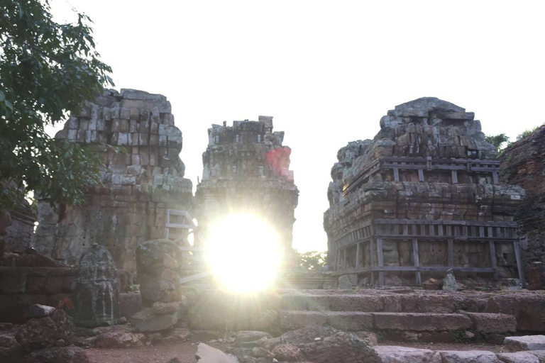 Sunset Drinks with Canapés at Phnom Krom Temple Hilltop