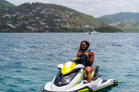1 uur jetskiën in de baaien van Le Marin en Sainte-Anne1 uur jetskiën in de baaien van Marin en Sainte-Anne