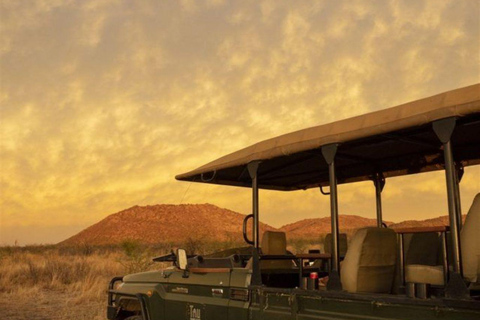 Mombasa: Tsavo West Overnight Safari & Night Drive at Ziwani