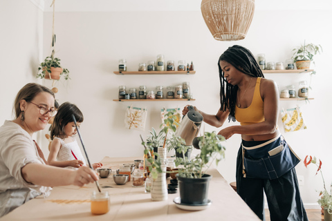 Paint & Sip Tea: Botanical Illustration in São Paulo Studio