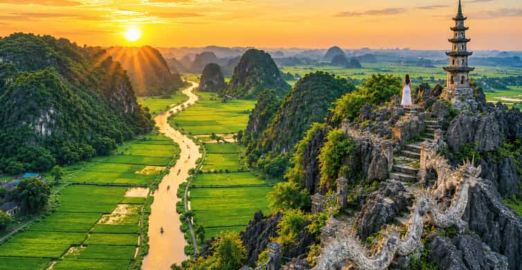 Trang An, pagode Bich Dong et grotte de Mua en 6 heures