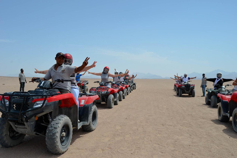 Hurghada: Quad and Buggy Safari with Dinner and ShowPickup from Hurghada City Hotels