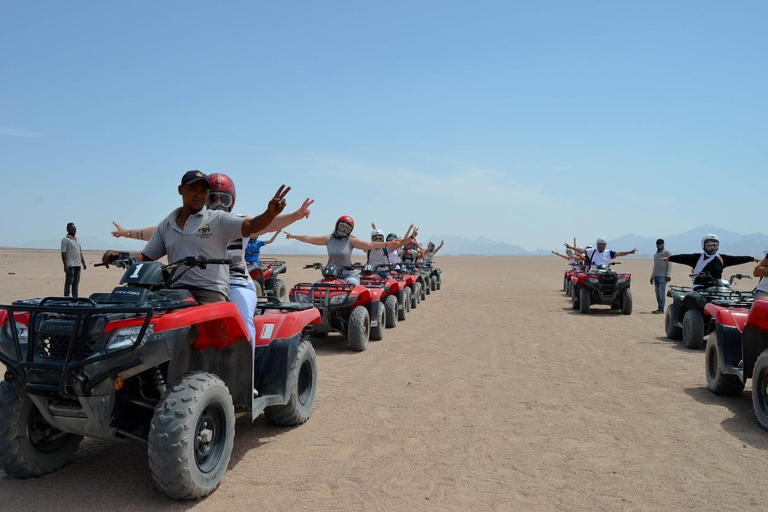 Hurghada: Safari in quad e buggy con cena e spettacoloServizio di prelievo in hotel a Hurghada