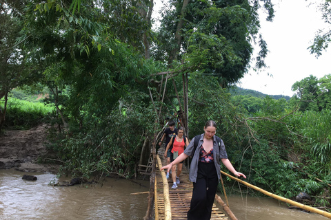 Chiang Mai: 2-dagars djungelvandring med elefantfarm och forsränning