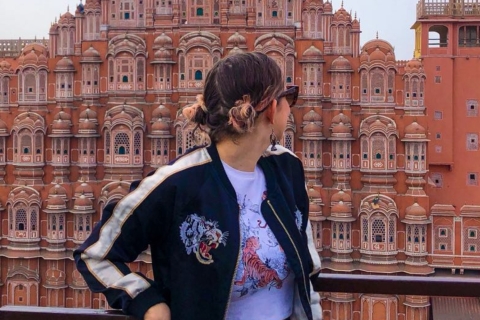 Desde Delhi: Visita guiada de un día a la ciudad rosa de JaipurVisita a Jaipur con Conductor, Taxi, Guía y Entradas a Monumentos