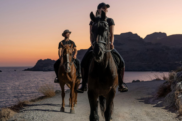 Creta a Caballo: Hipnotizante paseo al atardecerCreta a Caballo: Hipnotizante viaje al atardecer