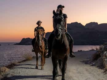 Paardrijden Kreta: Betoverende rit bij zonsondergang